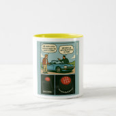 The Anti-Theft Device (Stick Shift) Zweifarbige Tasse (Mittel)