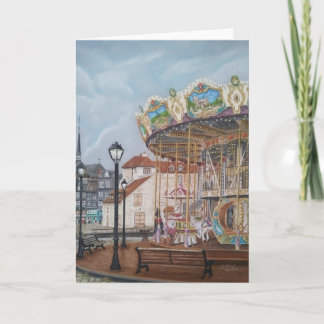 The Antique Carousel in Honfleur, Norandy, Frankre Karte