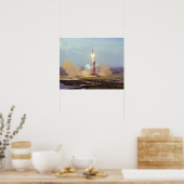 The Apollo Soyuz Test Project Saturn IB Launch Poster (Küche)