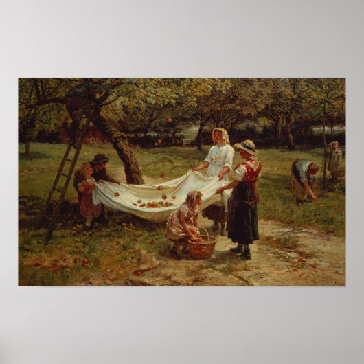 The Apple Gatherers, 1880 Poster (Vorne)
