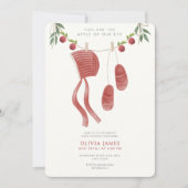 The apple of our eye baby shower einladung (Vorderseite)