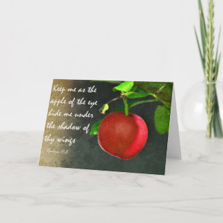 The apple of thine eye - Scripture Greeting Card Karte