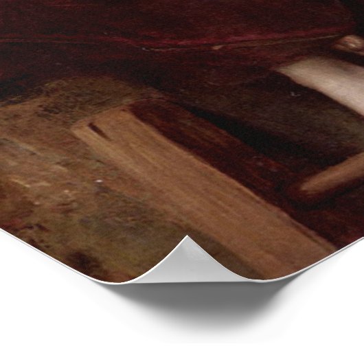 The Apple Picker Léon Bazile Perrault 1879 Poster (Ecke)