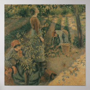 The Apple Pickers, 1886 Poster