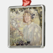 The Apple Tree (von Bessie MacNicol) Ornament Aus Metall (Links)