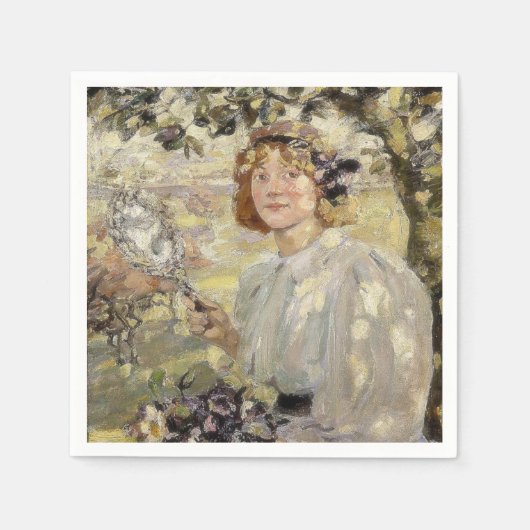 The Apple Tree (von Bessie MacNicol) Serviette (Vorderseite)