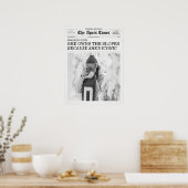 The Apres Times Newspaper She Owns The Slopes Poster (Küche)