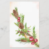 The Apron game Christmas Bridal Shower Game Card Flyer (Hinten)