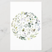 The Apron Game Herbal Bridal Shower Game Card Flyer (Hinten)