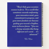 The Aquarius Lady: Handcrafted Custom notebook Notizblock (Rückseite)