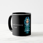The Aquarius Lady: Luxury Two-Tone Mug Tasse (Vorderseite Links)