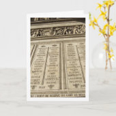 The Arc de Triomphe Memorial, Paris, Frankreich Karte (Gelbe Blume)