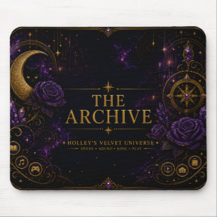 The Archive Gothic Celestial Galaxy Mauspad