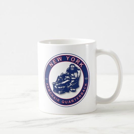 The Armchair Quarterback - New York Football Fans Kaffeetasse (Rechts)