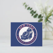 The Armchair Quarterback - New York Football Fans Postkarte (Stehend Vorderseite)