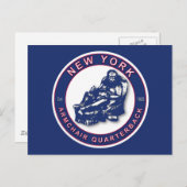 The Armchair Quarterback - New York Football Fans Postkarte (Vorne/Hinten)