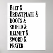 The Armor of God List Poster (Vorne)