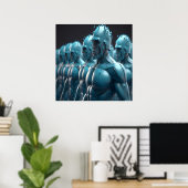 The Army of Metal Men Wall Poster (Heimbüro)