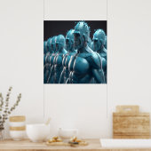 The Army of Metal Men Wall Poster (Küche)
