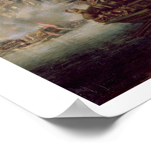 The Arrival of Fernando Alvarez de Toledo, Duke of Poster (Ecke)