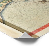 The arrival of the Englishmen in Virginia Poster (Ecke)