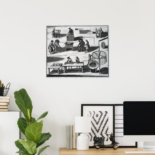 The Art and Mystery of Making Wax and Tallow Poster (Heimbüro)