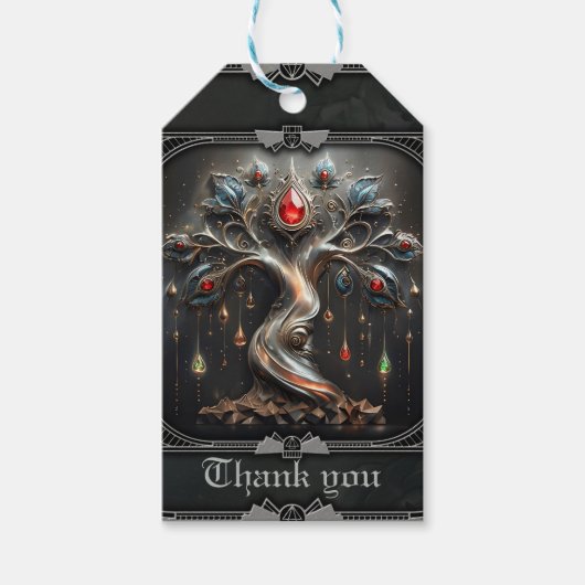  The Art Deco Tree of Life design.  Geschenkanhänger (Vorderseite)