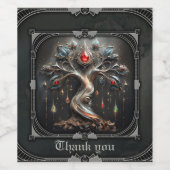  The Art Deco Tree of Life design.  Weinetikett (Einzelnes Label)