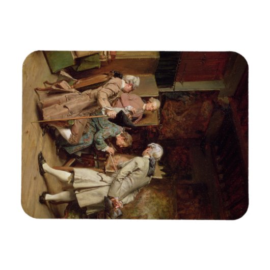 The Art Lovers, oder The Painter, 1860 (Panel) Magnet (Horizontal)