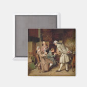 The Art Lovers, oder The Painter, 1860 (Panel) Magnet (Vorderseite/Rückseite)