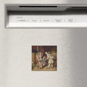 The Art Lovers, oder The Painter, 1860 (Panel) Magnet (In Situ (Geschirrspüler))