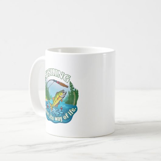 The Art of Fishing Kaffeetasse (Vorderseite Links)