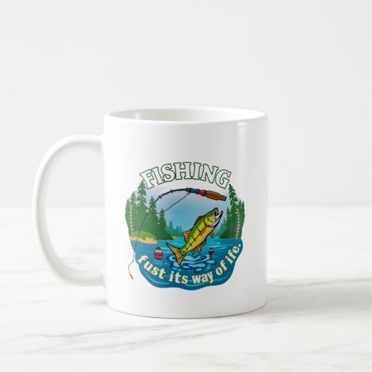 The Art of Fishing Kaffeetasse (Links)