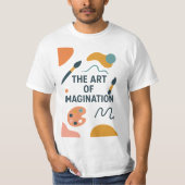 The Art of Imagination – Modern Abstract Artistic  T-Shirt (Vorderseite)