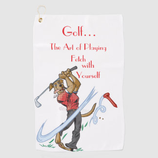 “The Art of Playing Golf” Golf Towel Golfhandtuch