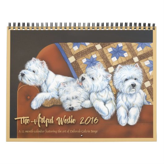 The Artful Westie 2016 Calendar Kalender (Titelbild)