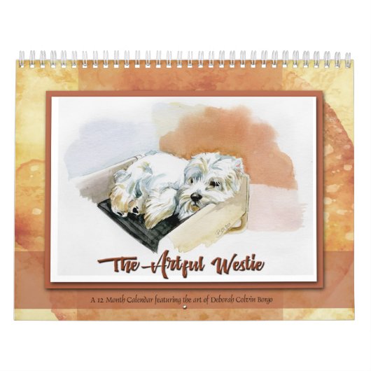 The Artful Westie Ein 12-monatiger Kalender von Bo (Titelbild)