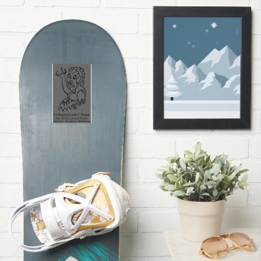 the artist_awaynowE UR Lieben V17 gDrawing Horror Aufkleber (Snowboard)