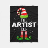 The Artist Elf Christmas Pjs Matching Pajama Fleecedecke (Vorderseite)