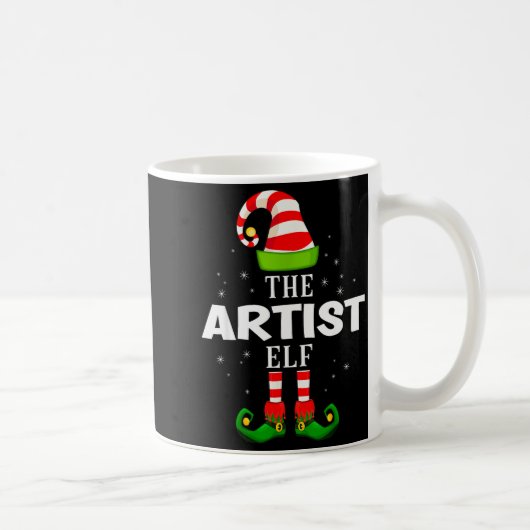 The Artist Elf Christmas Pjs Matching Pajama Kaffeetasse (Rechts)