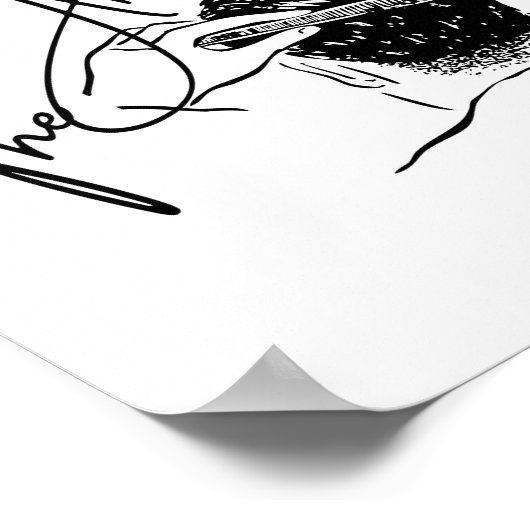 "The Artist" Friseurdesign Poster (Ecke)