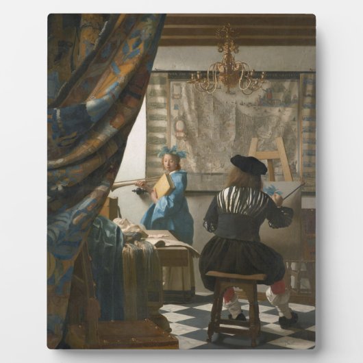 The Artist’s Studio, C.1665-66 (Öl gegen Kanvas) Fotoplatte (Vorderseite)