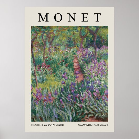 The Artists Garden At Giverny Poster (Vorne)