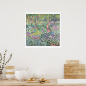 "THE ARTISTS GARDEN, GIVERNY" 1900 CLAUDE MONET POSTER (Küche)