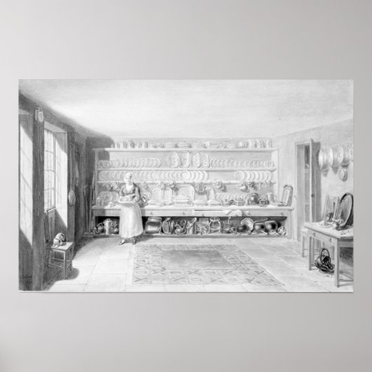 The Artist's Kitchen in Francis Street, 1846 Poster (Vorne)