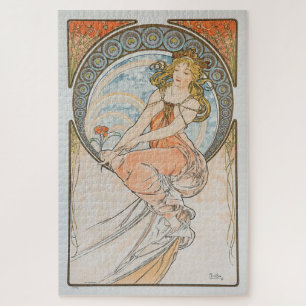 The Arts - Malerei 1898: Ein Jugendstil von Mucha Puzzle