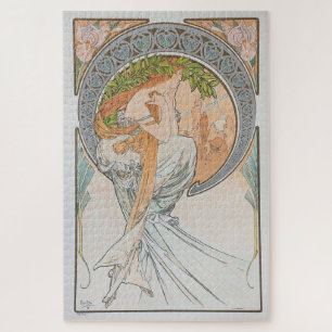 The Arts - Poetry 1898: Ein Jugendstil von Mucha Puzzle