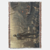 The Ascendant Guardian: Cyberpunk Sci Fi Art Decke (Vorderseite Vertikal)