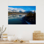 The Athabasca River in Jasper National Park Poster (Küche)