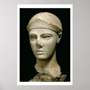 The Athena of Aegina, wearing a helmet, head of a Poster